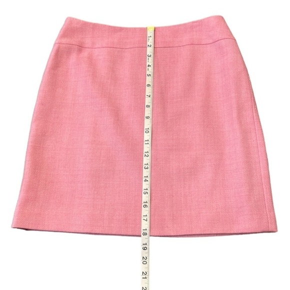 LOFT 100% Wool Pink Pencil Mini Skirt Size 6P - Picture 8 of 8